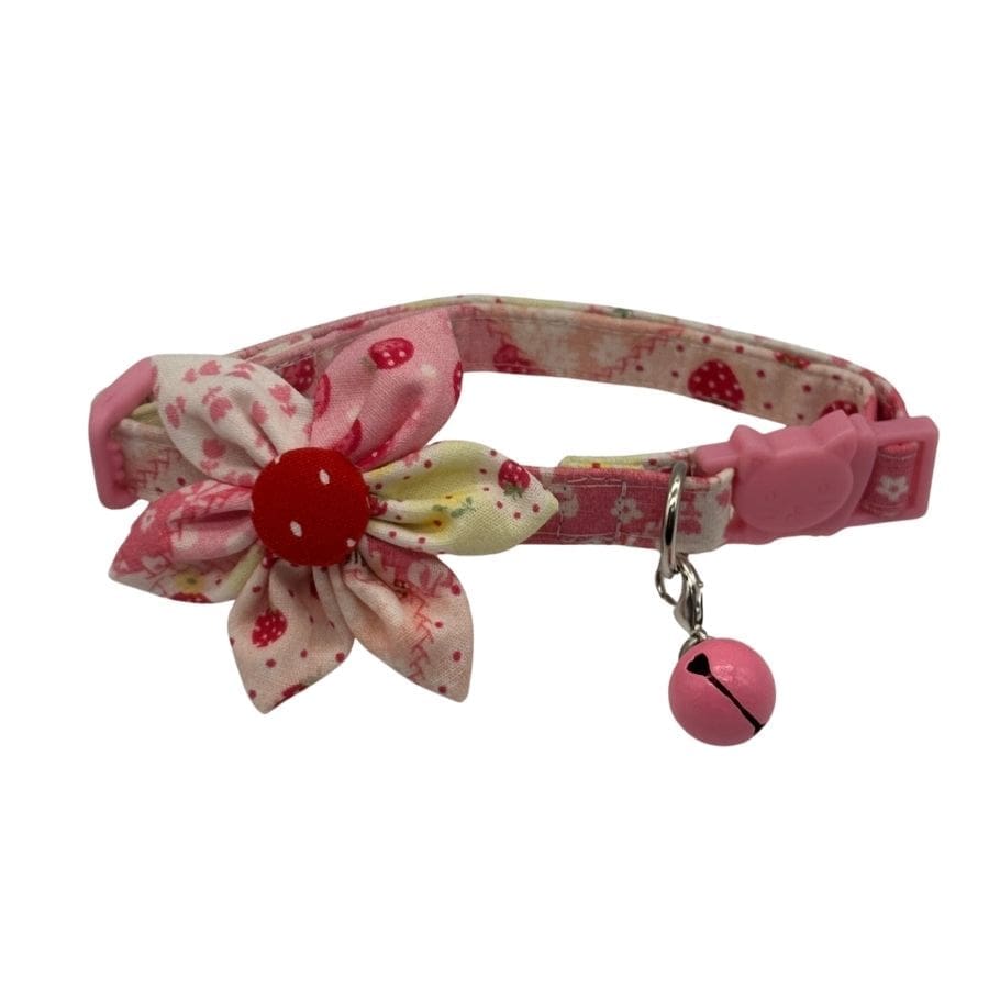 strawberry patch dog or cat collar