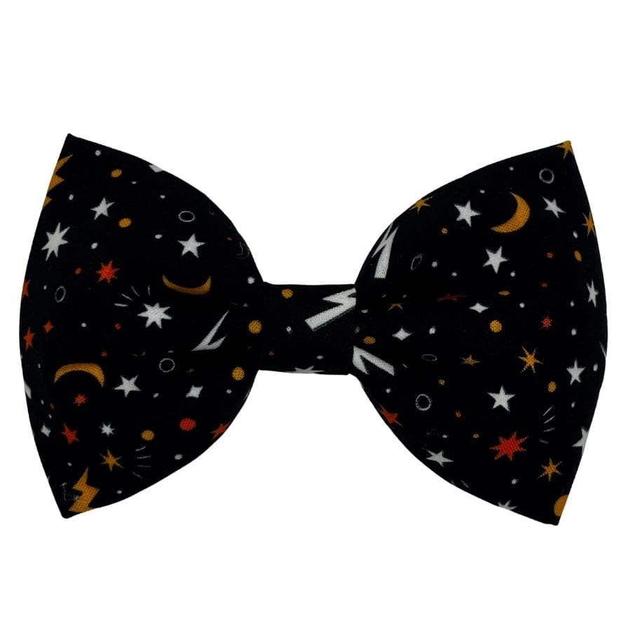 glow in the dark night sky pet bowtie
