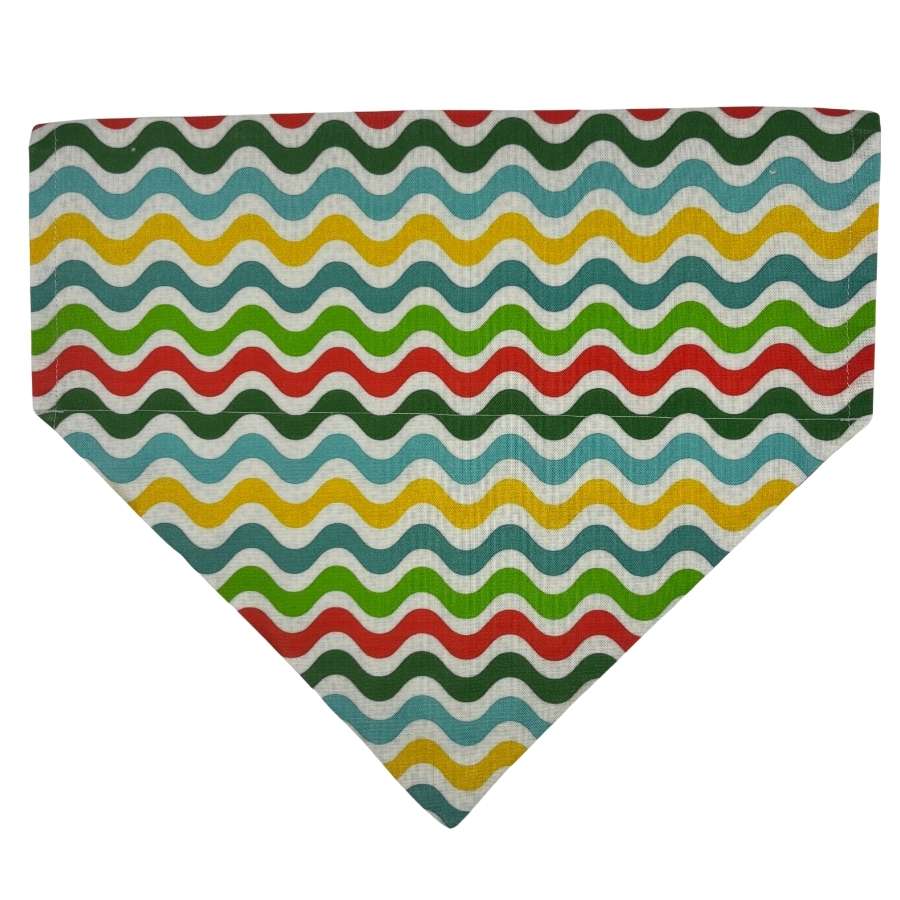 Rainbow Fish Reversible Over the Collar Bandana - Image 3