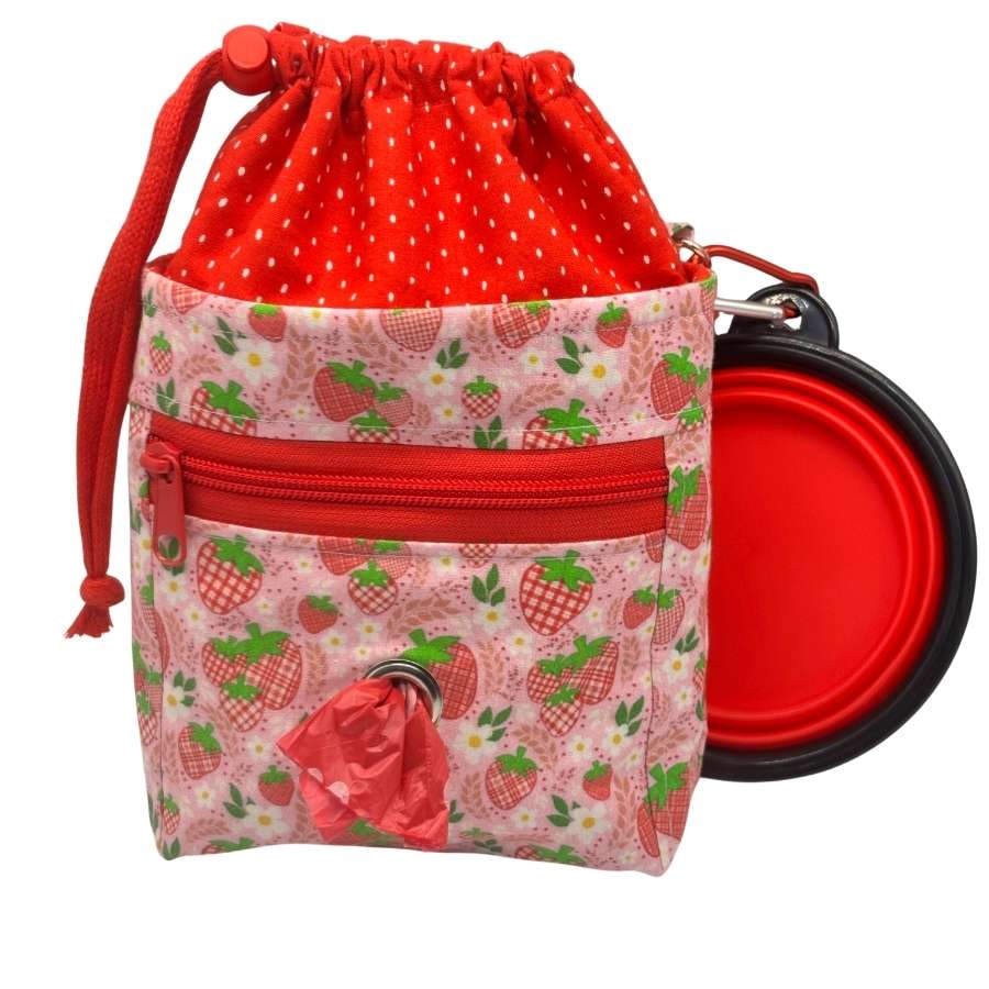 strawberry fields doggy training bag