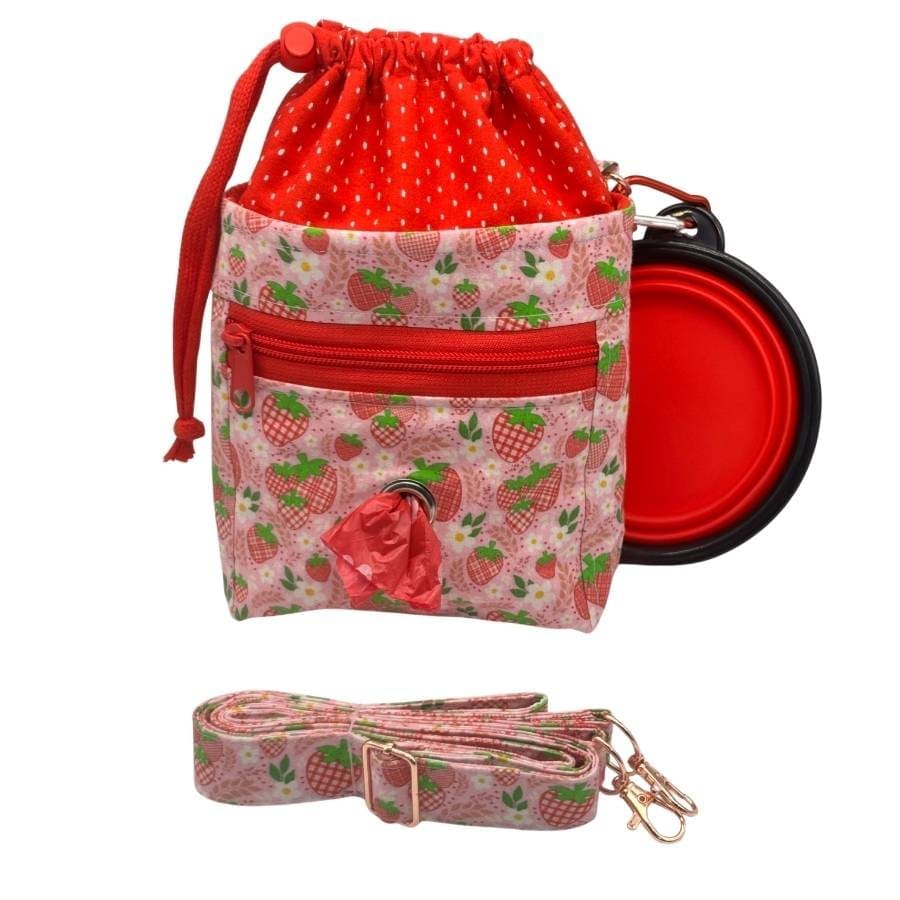strawberry fields doggy training bag